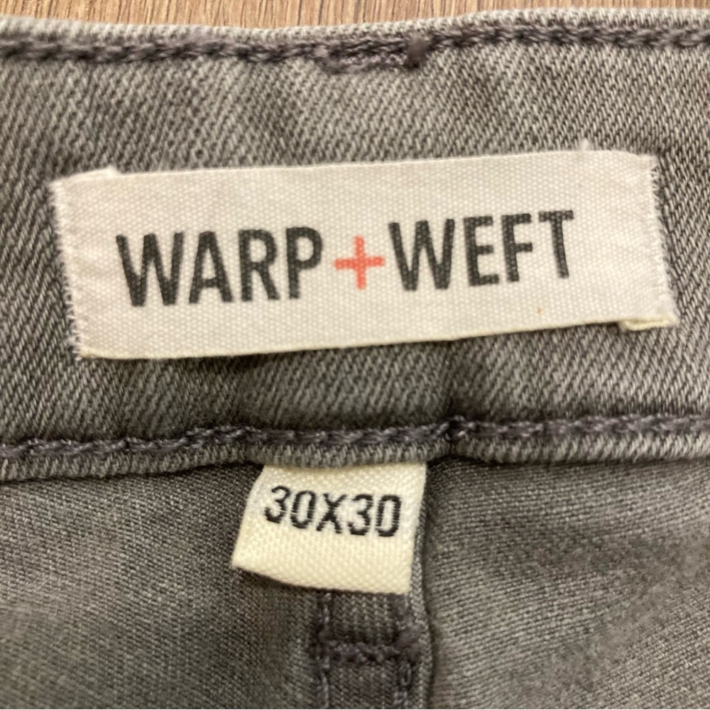 Men’s Warp + Weft Grey Denim Jeans AMS Amsterdam Slim 30 x 30 - Picture 10 of 14